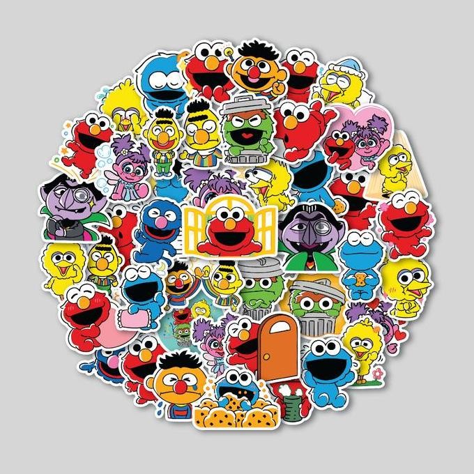 

STICKER PACK SESAME STREET | STICKER TUMBLER | STIKER LAPTOP KOPER HELM