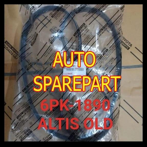 DISKON FAN VAN V BELT TALI KIPAS 6PK1890 TOYOTA ALTIS OLD LAMA 6PK-1890