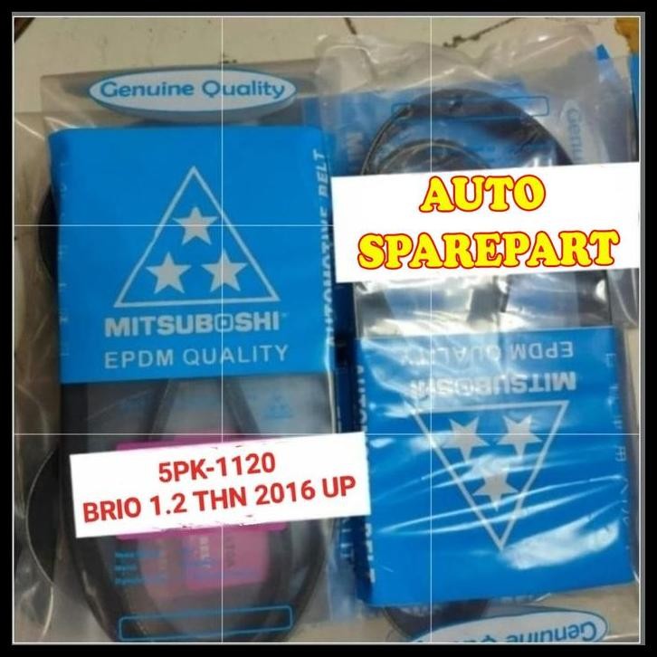 TERMURAH FAN VAN V BELT TALI KIPAS 5PK1120 BRIO 1.2CC 2016 UP 5PK-1120 