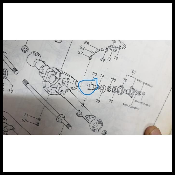 DISKON ORIGINAL SPACER GARDAN DEPAN TAFT / ROCKY DIESEL 41231-87602