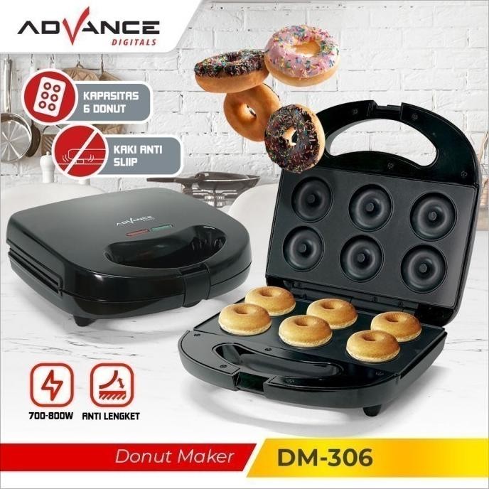DONUT MAKER / Alat Pembuat donut elektrik Advance DM306 Pembuat Donat Praktis MURAH