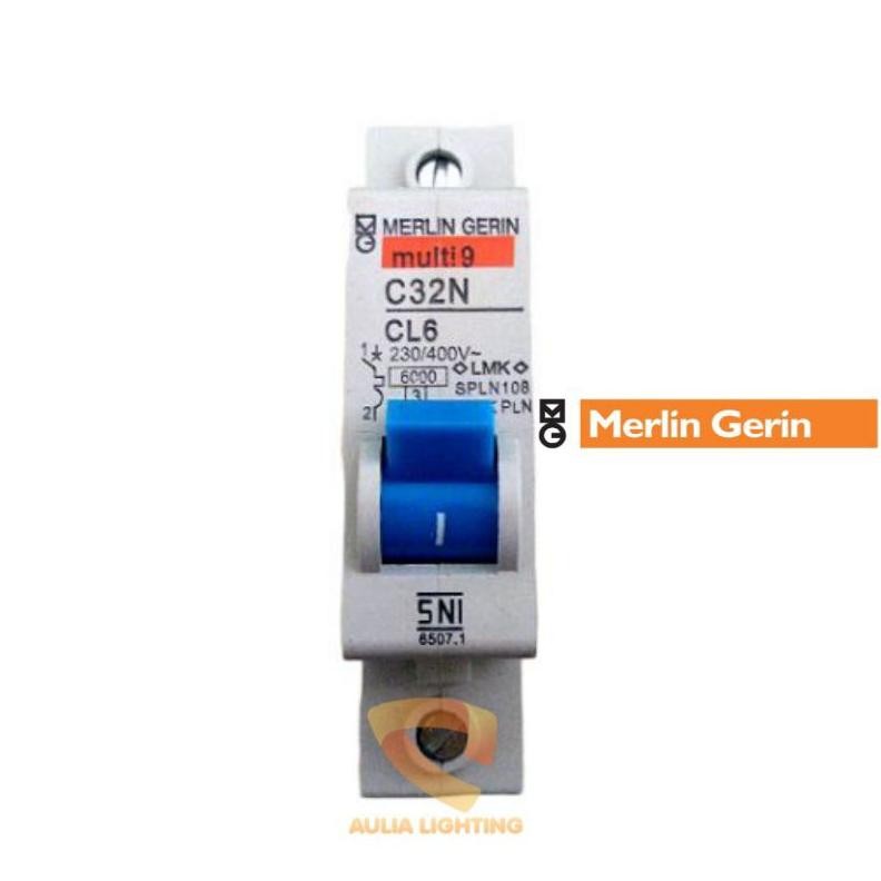 MCB Multi9 6A 6 Ampere Merlin Gerin PLN 1300W CL6 SPLN Breker DiM