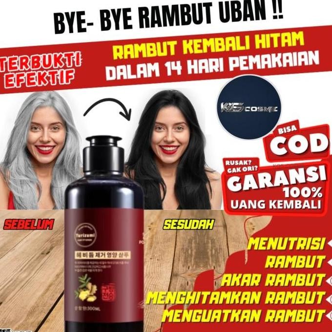 ASLI SHAMPOO POLYGONUM NANMEI YURIZUMI | SHAMPOO PENGHITAM RAMBUT UBAN PERMANEN | SHAMPOO UBAN HERBA