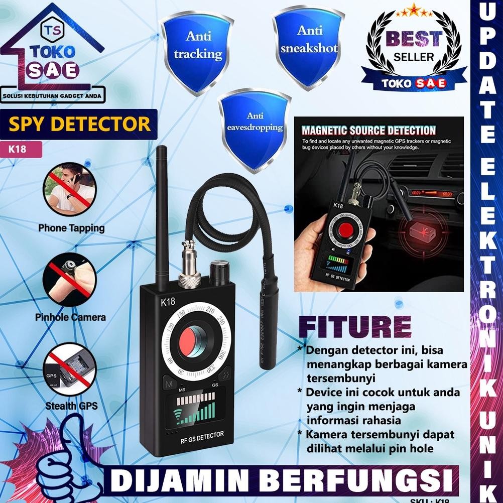 RF Signal Detector K18 Alat Pelacak Spy Cam CCTV Signal GPS Pendeteksi Sinyal Nirkabel GPS Tracker G