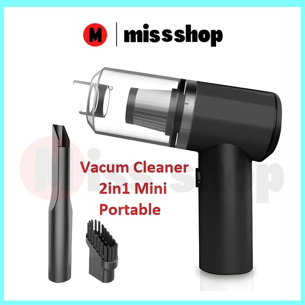Vacum Cleaner Portable Mini USB 2 IN 1 Penghisap Debu Mobil /YS Baterai Kabel Membersihkan  Vacum Di