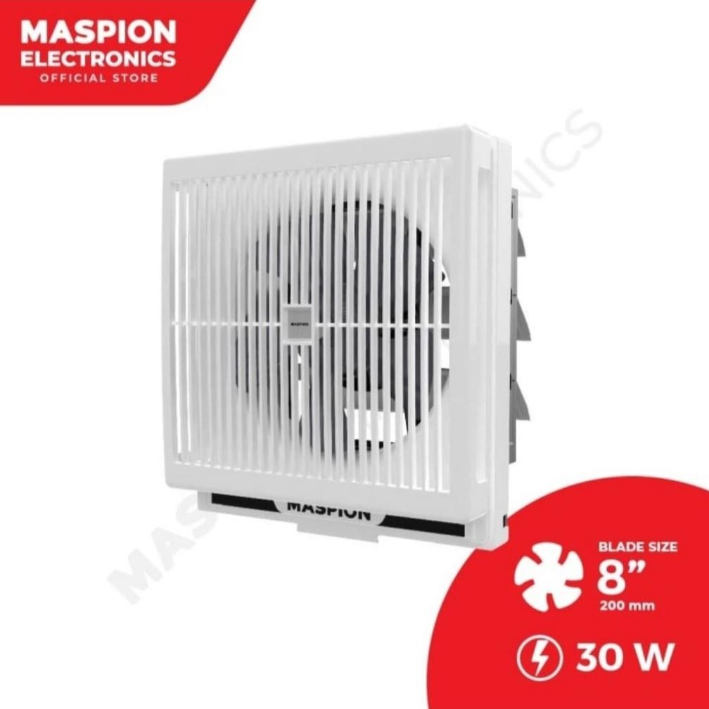 Exhaust Fan Maspion MV 200 NEX 8" Wall Hexos Fan Dinding Ventilasi Hexos Fan Maspion MV-200 NEX 8 In