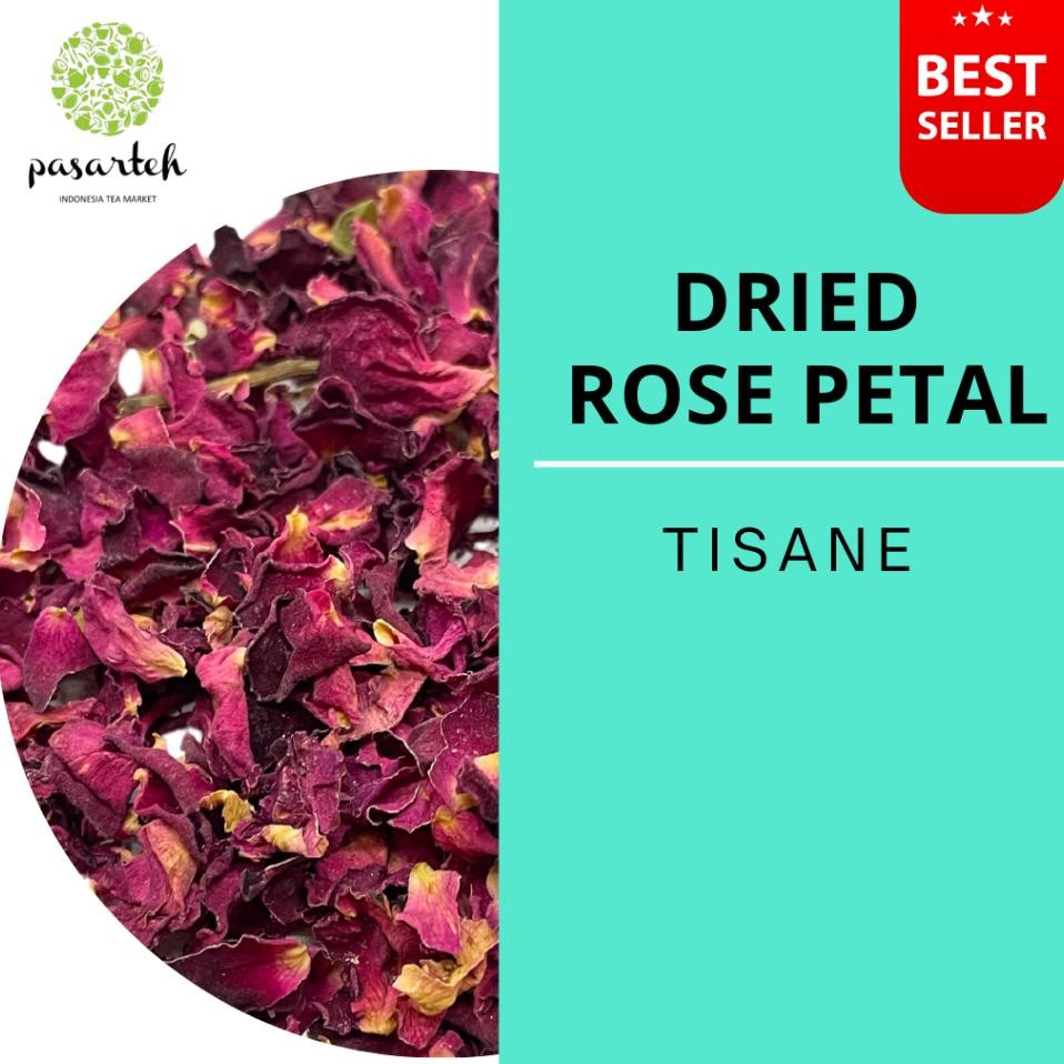 

Pasarteh Dried Rose Petal Mawar Merah Kering Bunga Mawar Teh Bunga Teh Non Kafein