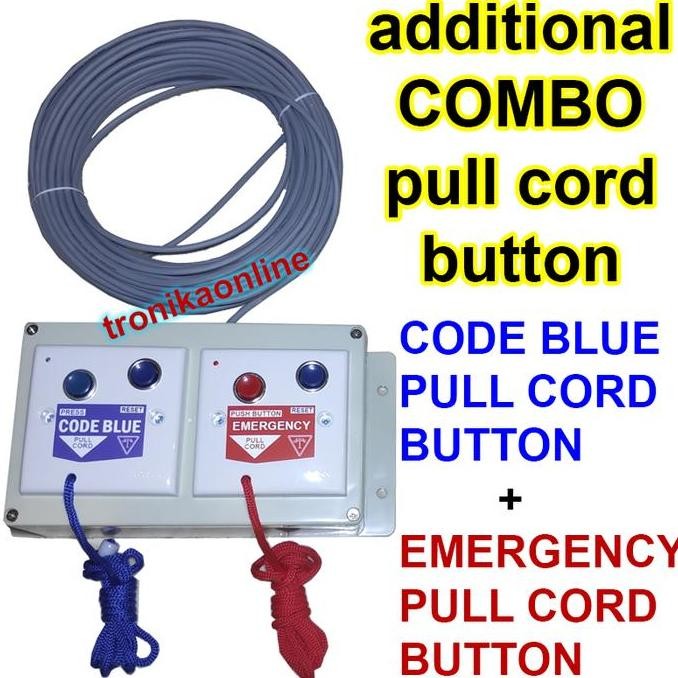 TOMBOL COMBO CODE BLUE EMERGENCY CODE RED ADDITIONAL PULL CORD BUTTON ORIGINAL DAN TERPERCAYA