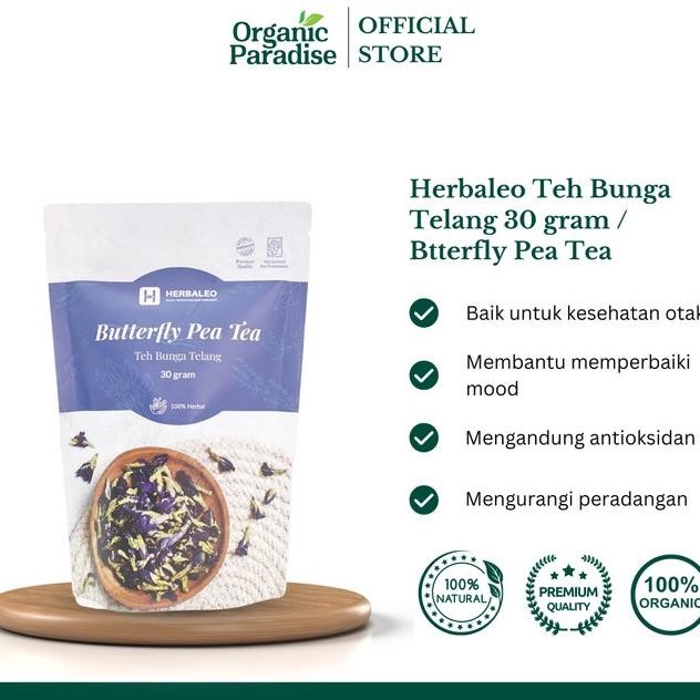 

Eo Teh Bunga Telang 30 Gram Btterfly Pea Tea
