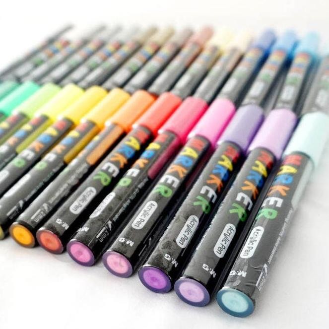 

M&G Acrylic Marker / Paint Marker / Spidol Cat Akrilik 2 mm Multifungsi 30 Warna