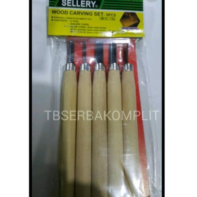 

Pahat Ukir Sellery Wood Carving Set 5Pcs