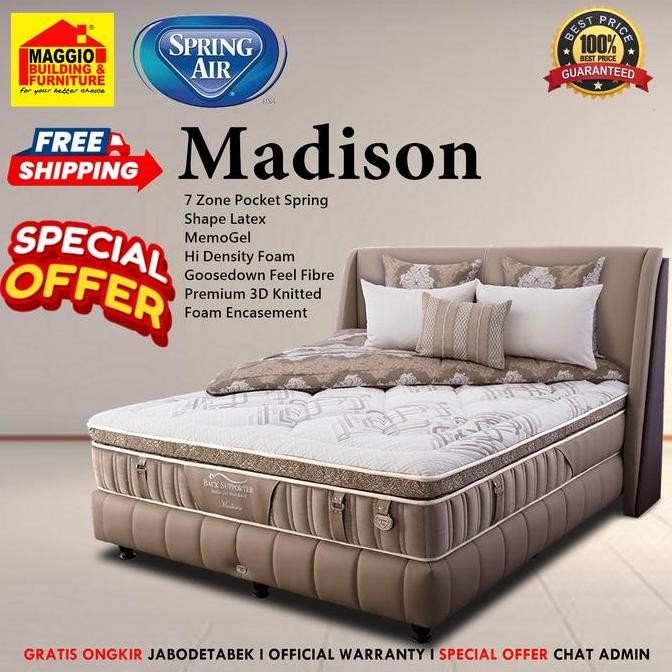 Murah Kasur Springbed Spring Air - Matras Furniture - Madison - Springair Springbed
