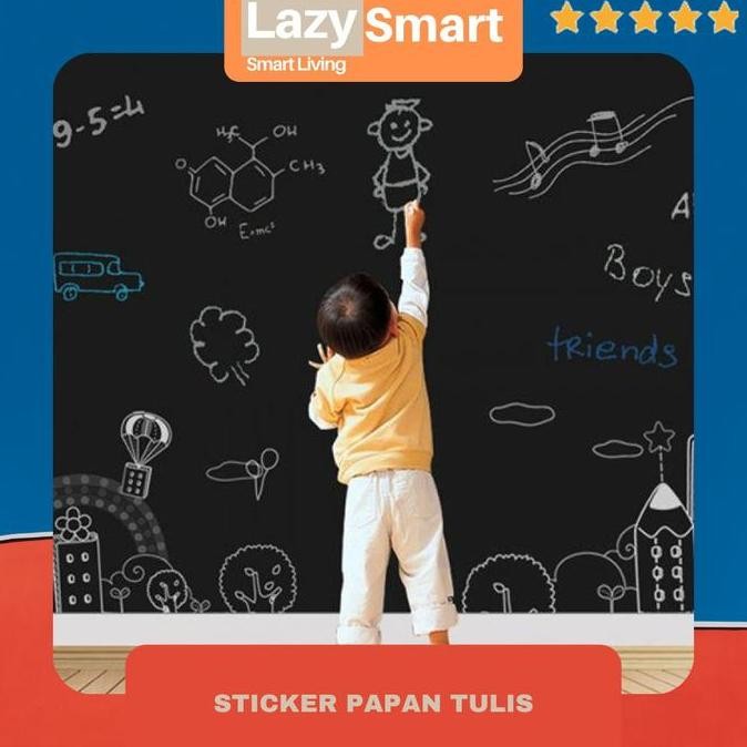 

Sticker Papan Tulis Whiteboard Blackboard Wallpaper Papan Tulis Anak New Stok