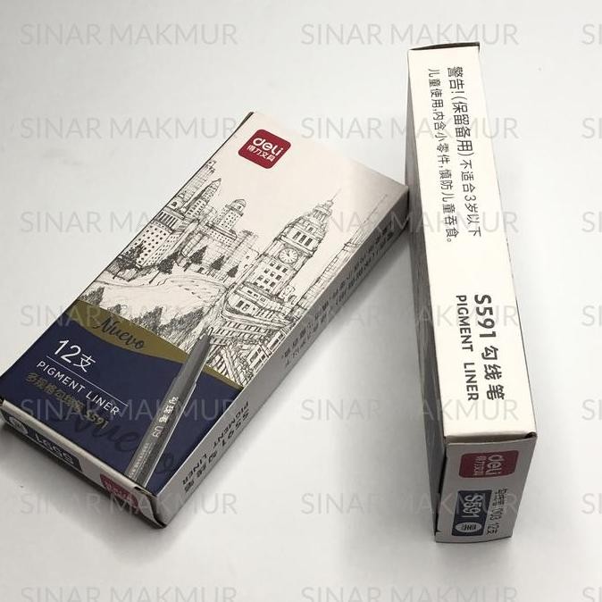 

Pigment/Fine Liner/Drawing Pen/Pulpen Spidol Gambar DELI S591 (PCS)