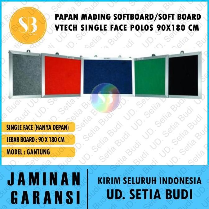 

Papan Mading Softboard / Soft Board Vtech Single Face Polos 90X180 Cm New Stok