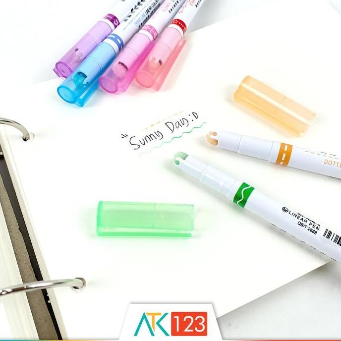 

Pulpen / Spidol Garis Motif / Bentuk / Pola / Linear / Line / Shape / Pattern Color Pen / Marker Set LCPS-MI