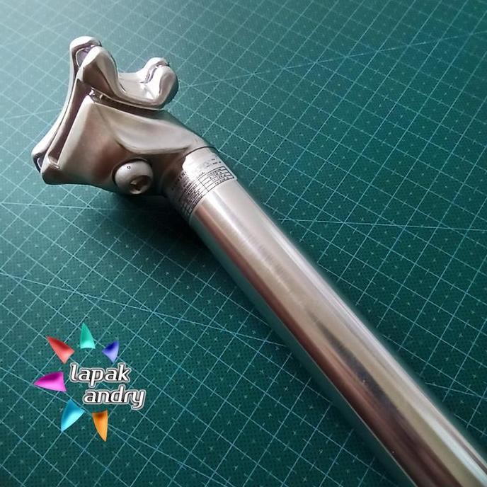 Seatpost 26.0 26,0mm alloy XL Original NOS Vintage 30cm Silver Taiwan