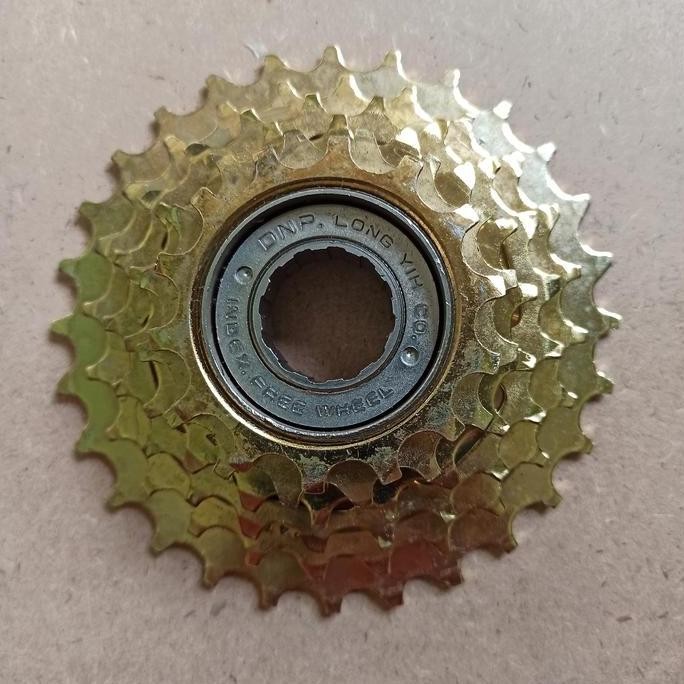 sprocket dnp Taiwan 6 speed freewheel gir belakang sepeda ulir drat murah