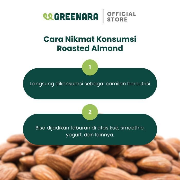 

LM Greenara Roasted Almond 500gr / Kacang Almond Panggang