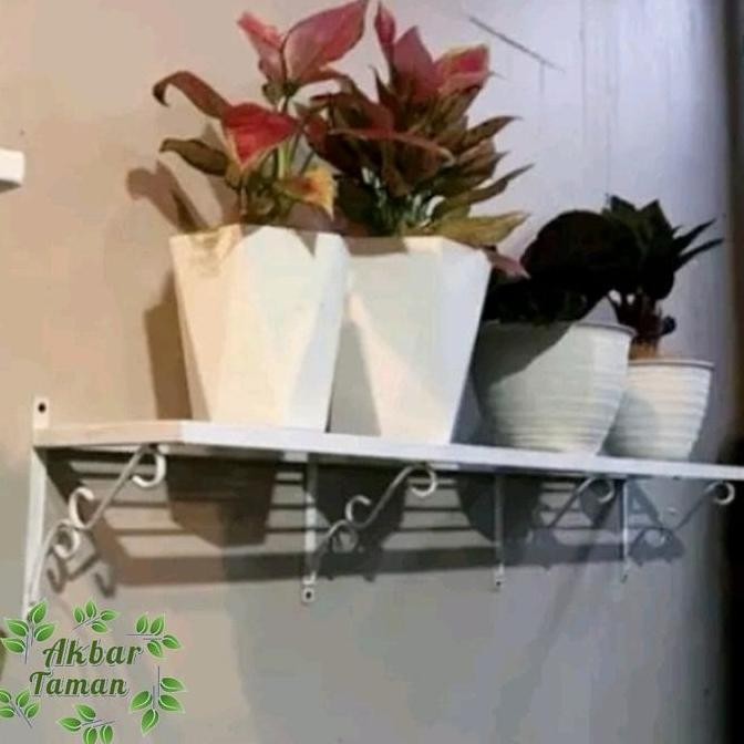 Murah Rak Bunga Besi Tempel Dinding / Rak Besi Pot Tanaman Tempel Dinding