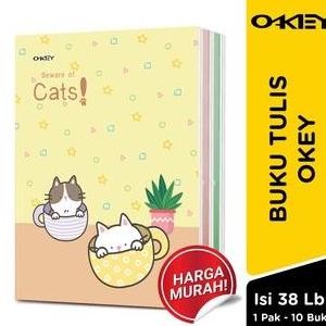 

BUKU TULIS OKEY 38 LEMBAR 1 PAK ISI 10 BUKU