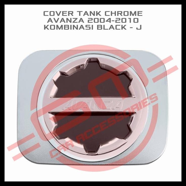 DISKON TANK COVER CHROME KOMBINASI BLACK AVANZA 2004-2010 - J 