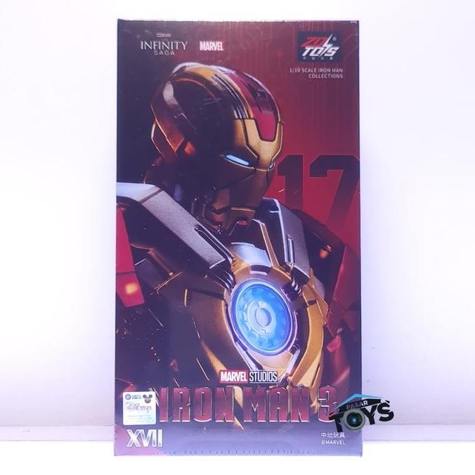 ZD Toys Marvel Licensed 1/10 Iron Man 3 MK Mark 17 XVII Heartbreaker