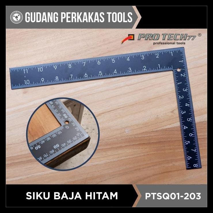 

TERMURAH PROTECH BLACK PAINTED SQUARE SIKU BAJA HITAM ALAT UKUR !!!!!