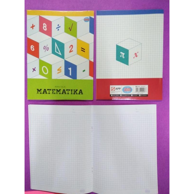 

Buku kotak kotak kecil matematika Sinar Dunia SiDU 38 lembar