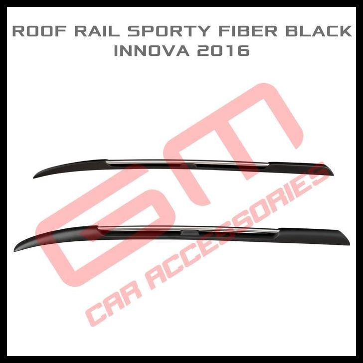 TERBARU ROOF RAIL SPORTY FIBER BLACK INNOVA 2016 