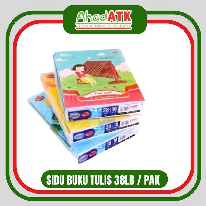 

BUKU TULIS SIDU 38 LEMBAR SATU PAK ISI 10 BUKU