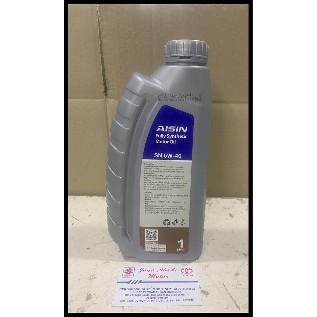 BEST DEAL OLI 5W-40 BENSIN FULL SYNTHETIC SN AISIN 