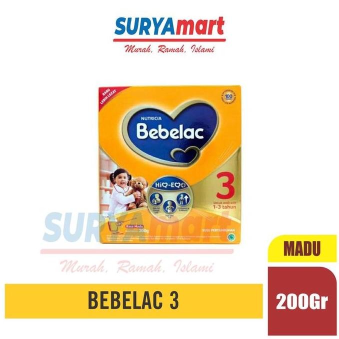 

TERMURAH SUSU BUBUK BEBELAC 3 RASA MADU 200GR - SUSU ANAK 1-3 TAHUN NUTRISI LENGKAP