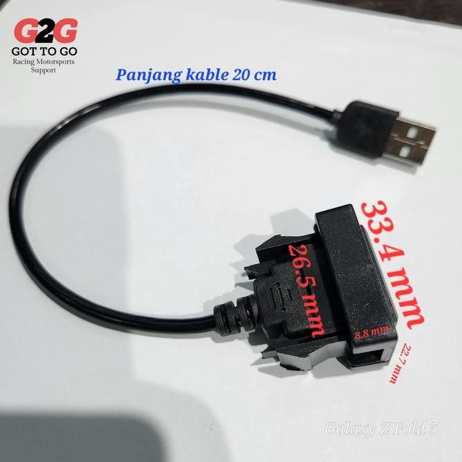 Jack USB Toyota Yaris / Vios / Innova Reborn / Altis - Original Port Charger Original