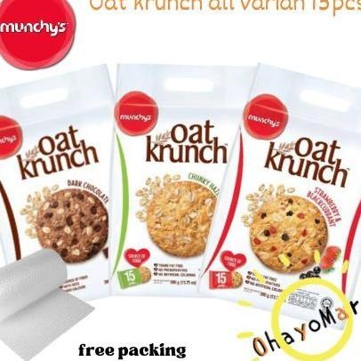 

Munchys Oat Krunch Cookies Biscuits Oat Cookies Coklat Cookies Strawberry Cookies Hazelnut 390G