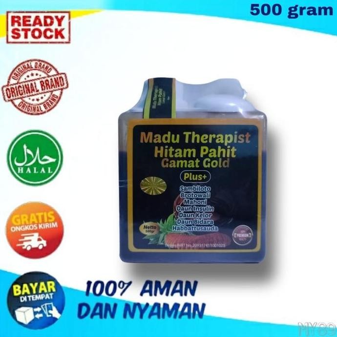 

TERMURAH MADU HITAM PAHIT GAMAT GOLD THERAPIST 500GR | MADU HERBAL PREMIUM