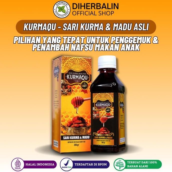 

TERMURAH MADU KURMAQU ANAK 250GR TAMBAH NAFSU MAKAN & IMUN SIRUP MADU HERBAL