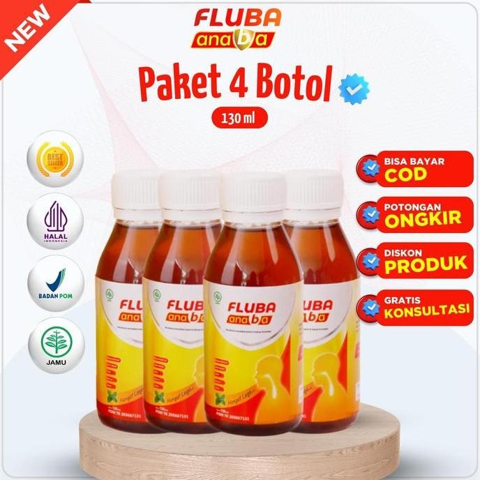 

TERMURAH PAKET 4 MADU FLUBA ANABA MADU HERBAL ANAK LEGAKAN BATUK & FLU