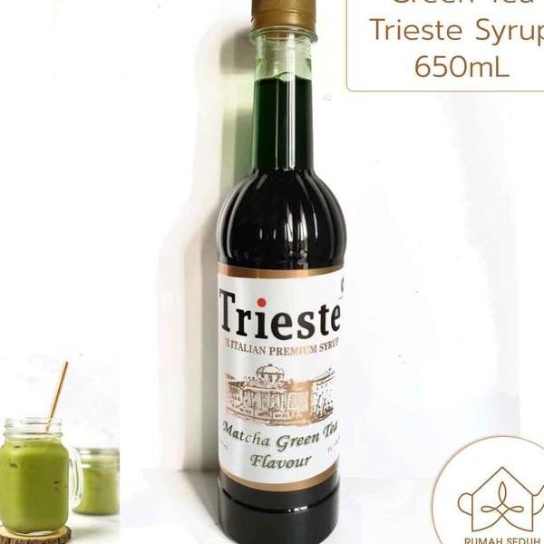 

Trieste Matcha Green Tea Syrup 650Ml Sirup Trieste Macha Teh Hijau Jepang Almond Avocado Banana Blueberry Brown Lemon Minuman Peach Red Sugar