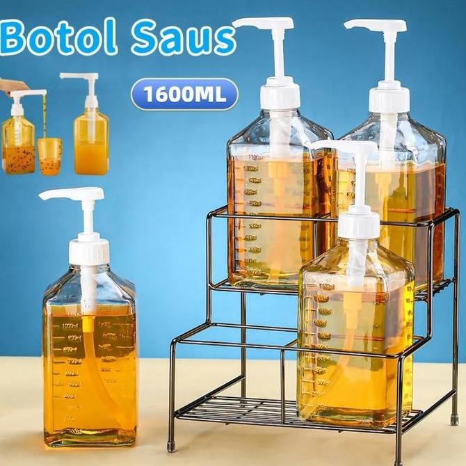 

TERMURAH POMPA SIRUP / BOTOL SAUS MADU GULA CAIR 1600ML - BOTOL TEKAN SYRUP ESSENCE