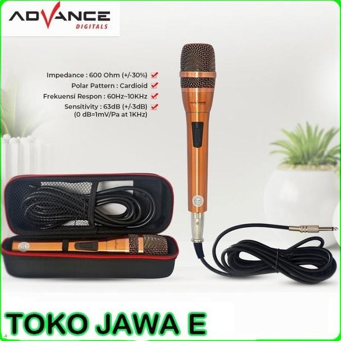 BARU ADVANCE MIC888 MIC KABEL PROFESIONAL - MIC KARAOKE KABEL ORIGINAL ADVANCE