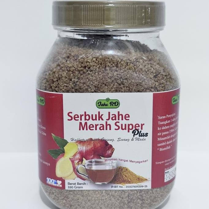 

TERMURAH SERBUK JAHE MERAH PLUS HABATUSAUDA GINSENG & MADU - MINUMAN HERBAL HANGAT