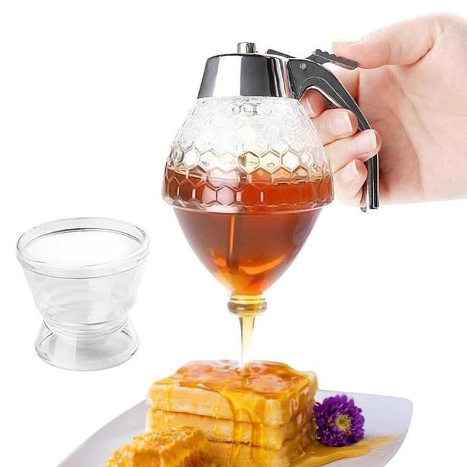 

TERMURAH HILIFE HONEY DISPENSER JAR TEKO BOTOL MADU SIRUP ACRYLIC SERBAGUNA KEKINIAN