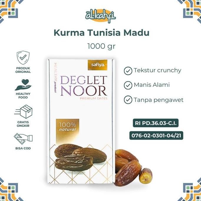 

TERMURAH KURMA TUNISIA SAFIYA 1KG KURMA CRUNCHY MADU PREMIUM