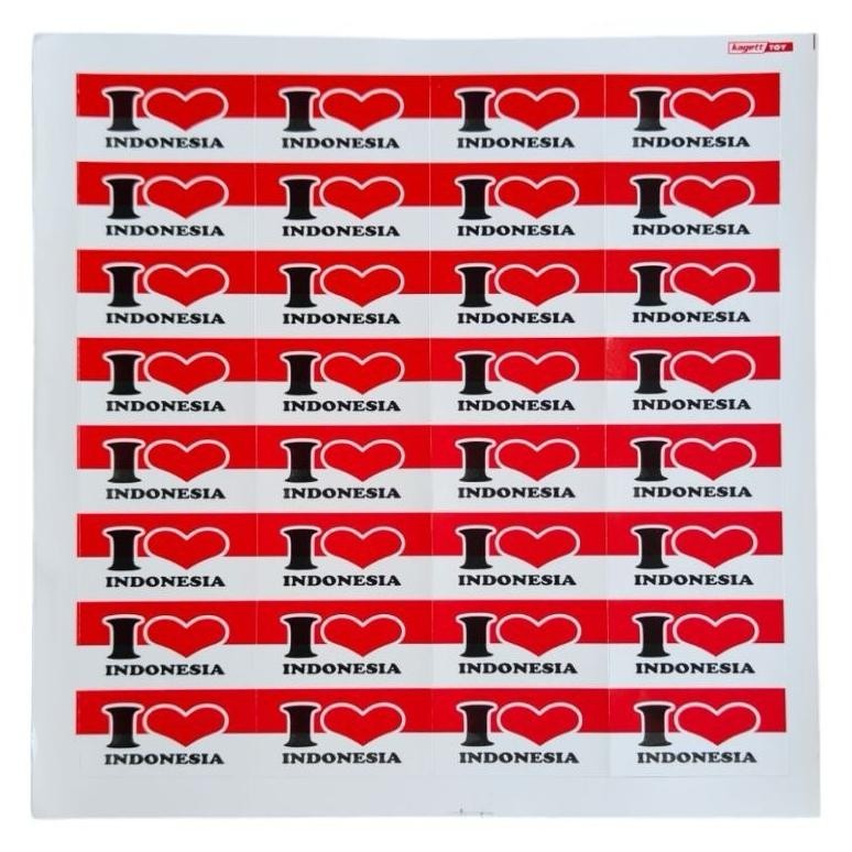

Fe24 [Isi 32Pcs] Stiker Pipi Merah Putih / Stiker 17 Agustus / Stiker Bendera