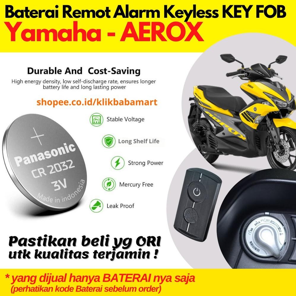 BATERAI REMOT MOTOR YAMAHA AEROX BATTERY REMOTE ALARM KUNCI ORIGINAL DiM