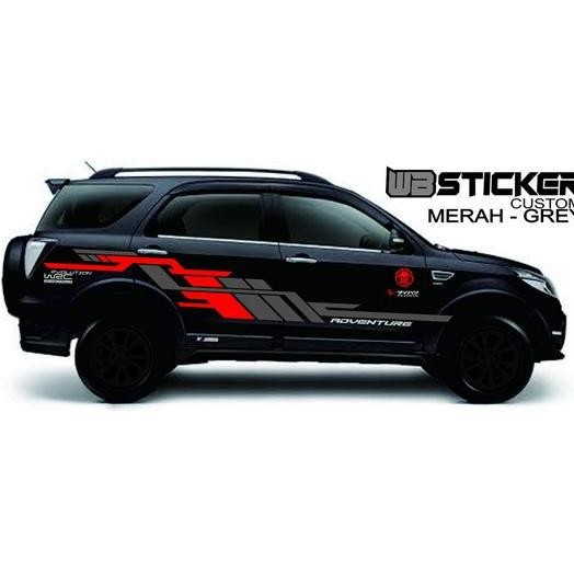 Promo / Terlaris 0359 STICKER MOBIL VARIASI STICKER TERIOS 2016 DECAL BODY MOBIL VARIASI CUTTING STI
