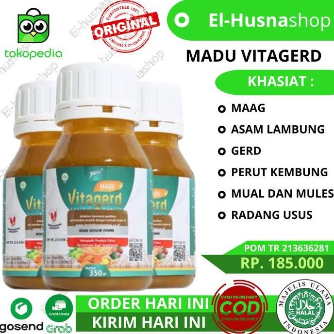 

TERMURAH MADU VITAGERD ORIGINAL 1 BOTOL MADU HERBAL GERD ASAM LAMBUNG & MAAG