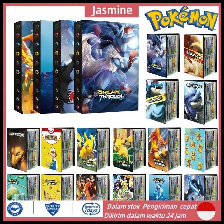 

Terlaris CODPokemon Album Book 9 Pocket 432 Card Anime Map Game Pokmon cards Collection Holder Binder Folder Top Toys Best Seller
