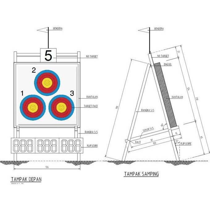 CAGRAKAN / DUDUKAN BANTALAN PANAHAN STANDARD PERLOMBAAN NASIONAL